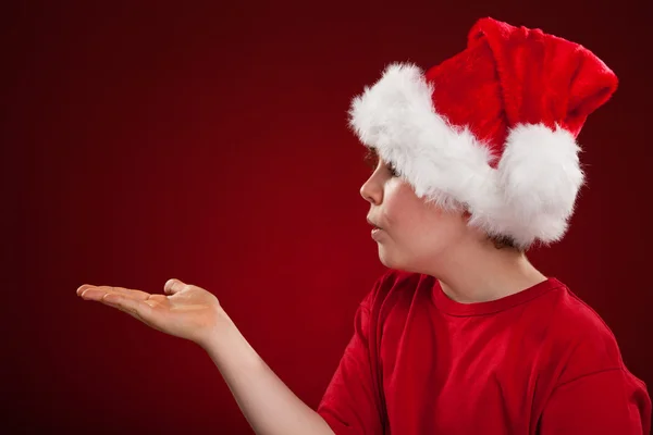 Boy Santa — Stock Photo, Image