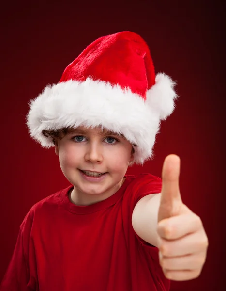 Niño Santa — Foto de Stock