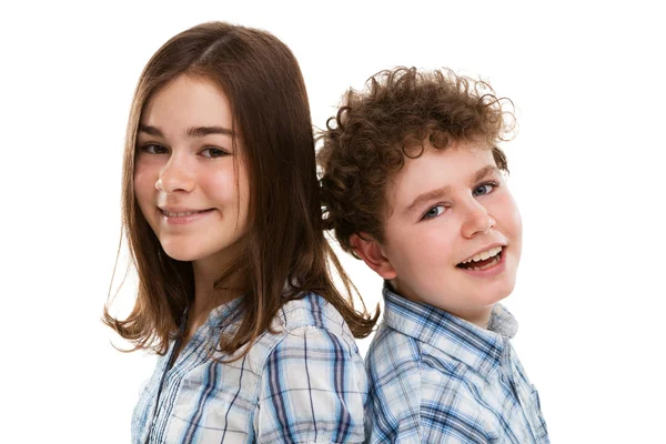 Dziewczyna i chłopak — Zdjęcie stockowe
