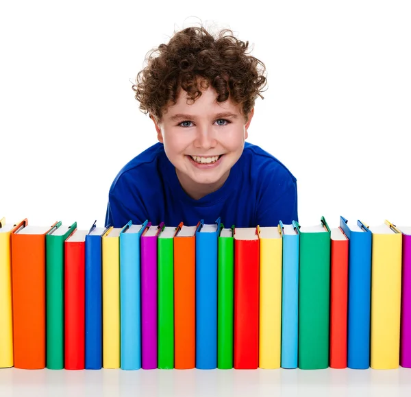 本の杭を有する学生 — ストック写真