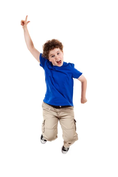 Boy jumping — Stock Photo, Image