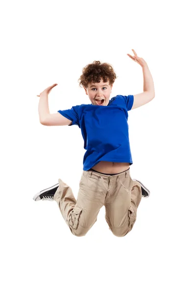 Boy jumping — Stock Photo, Image