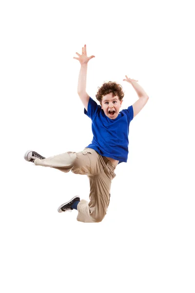 Boy jumping — Stock Photo, Image