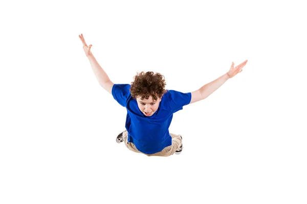 Boy jumping — Stock Photo, Image