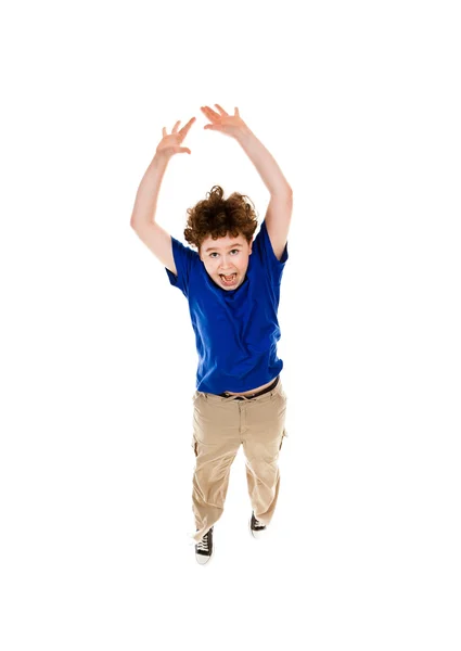 Boy jumping — Stock Photo, Image