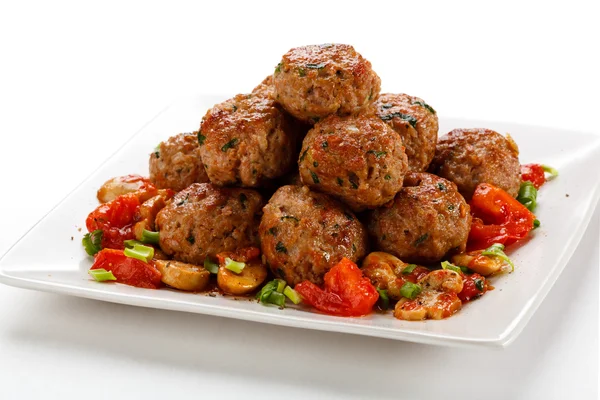 Roasted meatballs — Stock Photo, Image