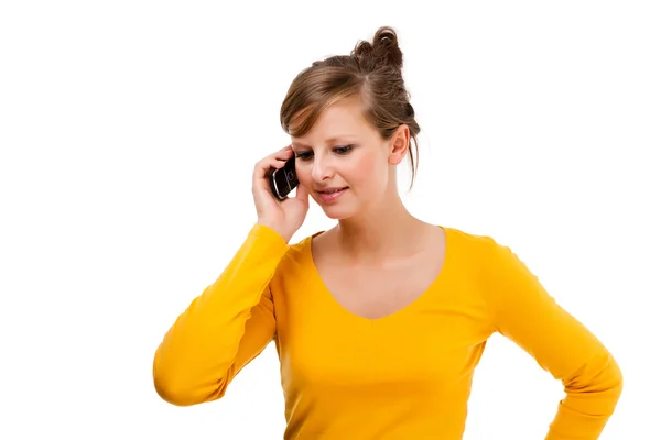 Woman using mobile phone — Stock Photo, Image