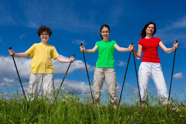 Família activa — Fotografia de Stock