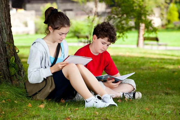 Estudiantes al aire libre —  Fotos de Stock