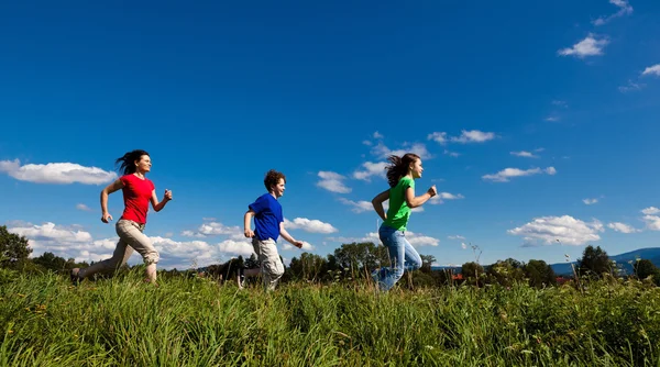 Actieve familie — Stockfoto