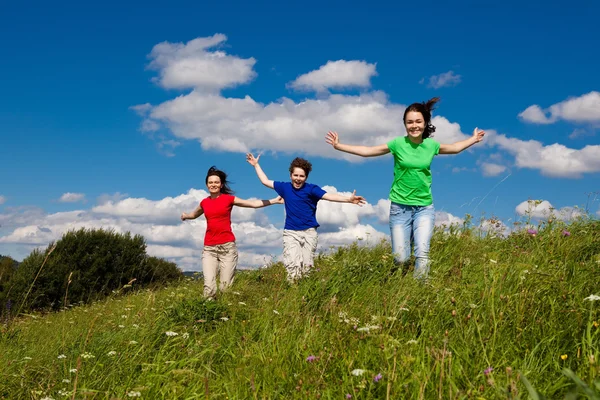 Familia activa — Foto de Stock