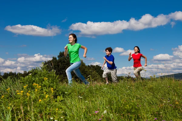 Família activa — Fotografia de Stock