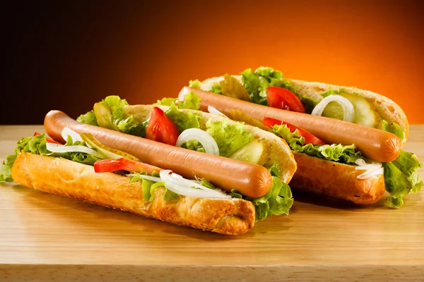 Két hot dog — Stock Fotó