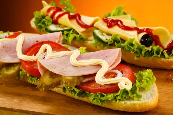 Medio sándwich — Foto de Stock