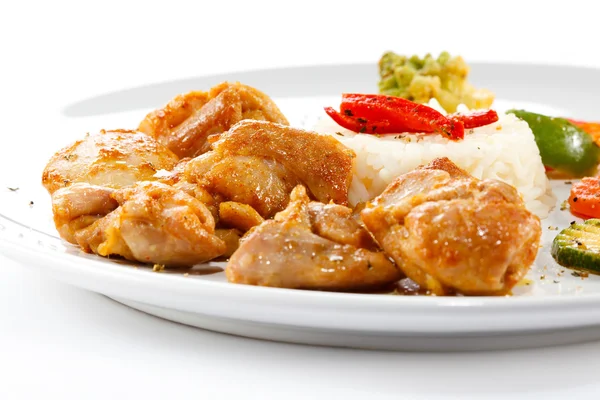 Fried chicken nuggets — Stock Photo, Image