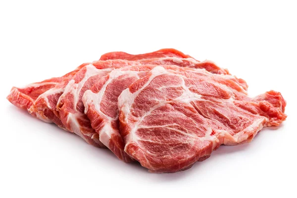 Carne di maiale cruda fresca — Foto Stock