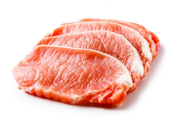 Fresh raw pork chops — Stock Photo, Image