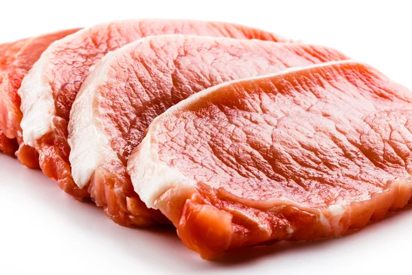 Fresh raw pork chops — Stock Photo, Image