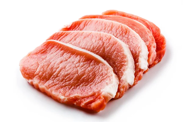 Fresh raw pork chops — Stock Photo, Image