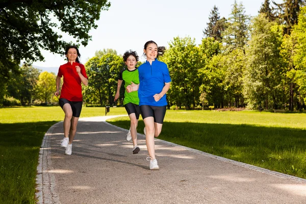 Active people running — Stock Photo, Image