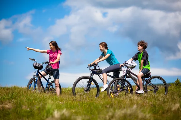 Bicicletta familiare — Foto Stock