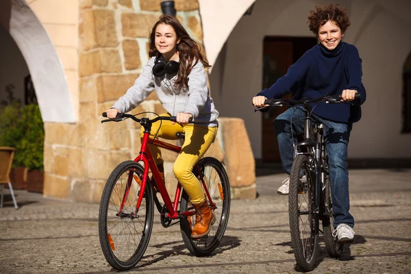 Ciclismo urbano — Foto de Stock