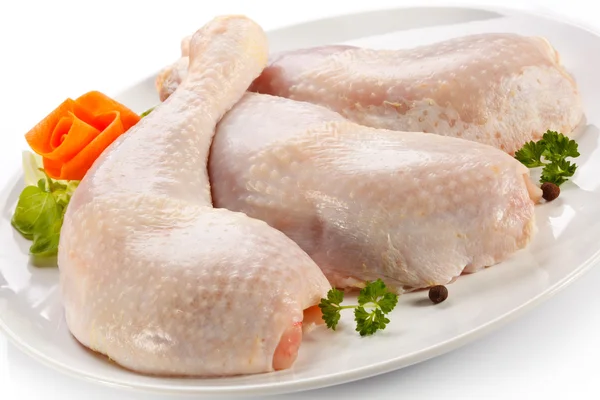 Syrové kuřecí stehna — Stock fotografie