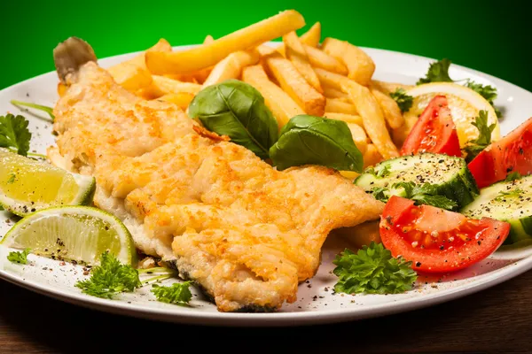 Fried fish fillet — Stock Photo, Image