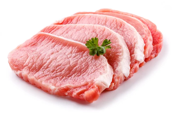 Fresh raw pork chops — Stock Photo, Image