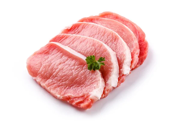 Cotlet de porc proaspăt crud — Fotografie, imagine de stoc