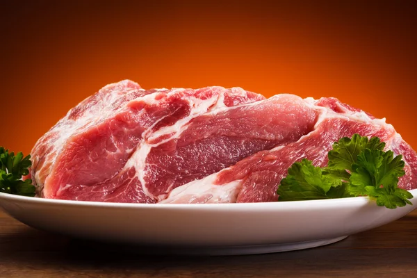 Fresh raw pork chops — Stock Photo, Image