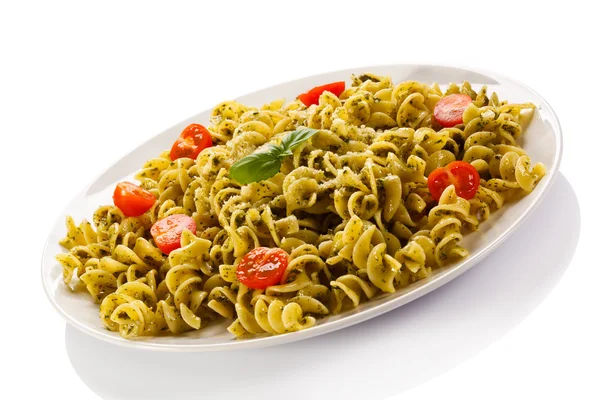 Pasta met pestosaus — Stockfoto