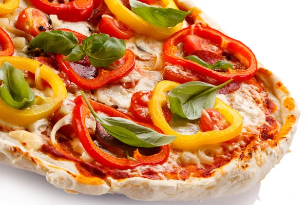 Pizza with pepper — Stockfoto