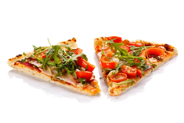 Zwei Stücke Pizza — Stockfoto