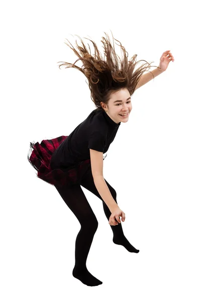 Chica feliz saltando — Foto de Stock