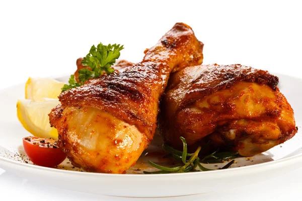 Cosce di pollo arrosto — Foto Stock