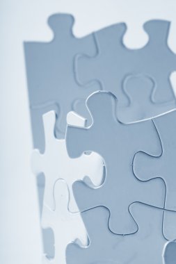 Parçalı bulmaca. kapatın. puzzle parçaları