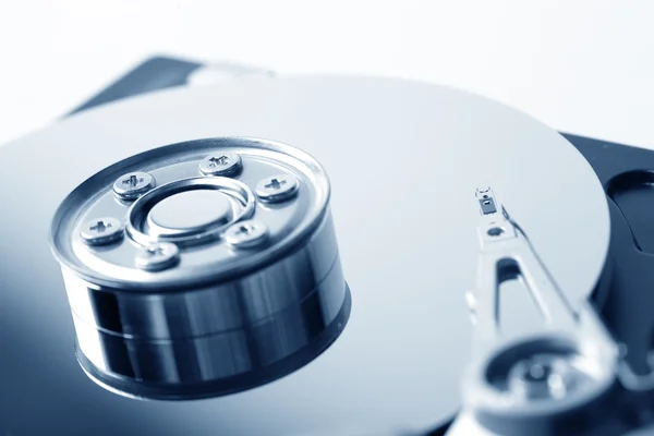 Opened hard disk drive. Close up photo — Stock Photo, Image