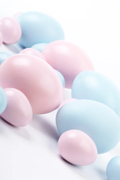 Easter eggs on white background — Stock Photo, Image