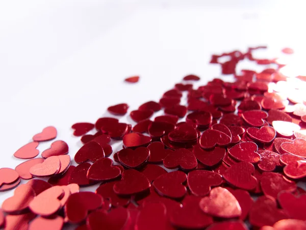 Veel harten confetti — Stockfoto