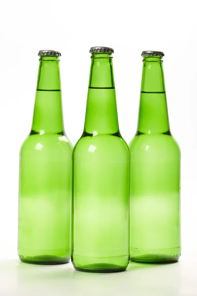 Зелені пляшки — стокове фото