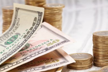 Finansal gazete kağıdı ile