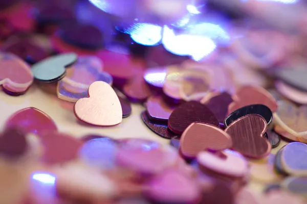 Corazones confeti — Foto de Stock