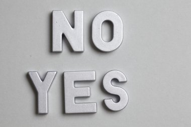 Hayır-Evet simgeleri