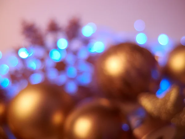Boules de Noël en or — Photo