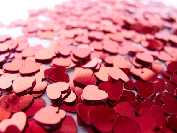 Coração confetti — Fotografia de Stock