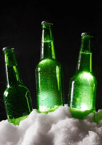 Butelki po piwie — Zdjęcie stockowe