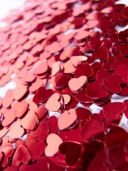 Coração confetti — Fotografia de Stock