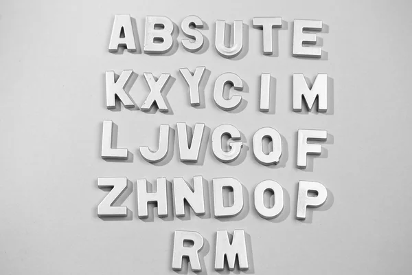Silver letters — Stock Photo, Image