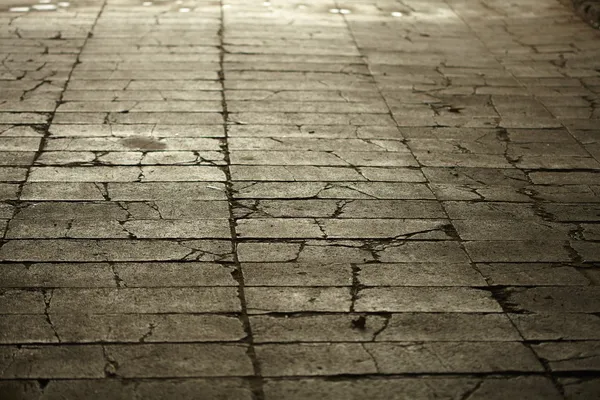 Texture de sol de ville de pavement carrelé gris — Photo